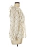 Ann Taylor LOFT 100% Polyester Ivory Long Sleeve Blouse Size Lg Petite - photo 4