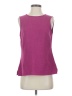 Kasper Purple Sleeveless Top Size S - photo 1