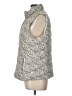 Ann Taylor LOFT Animal Print Silver Vest Size L - photo 5