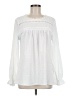 Unbranded 100% Polyester White Long Sleeve Blouse Size M - photo 1