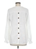 Unbranded 100% Polyester White Long Sleeve Blouse Size M - photo 2