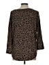 Market and Spruce Animal Print Brown Pullover Sweater Size L - photo 2
