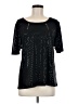 Susan Graver Black Short Sleeve Top Size M - photo 1
