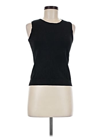 August Silk Sleeveless T-Shirt (view 1)