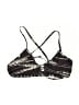 Jolyn 100% Polyester Print Black Swimsuit Top Size XL - photo 1