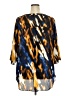 Worthington Animal Print Blue 3/4 Sleeve Blouse Size 2X - photo 2
