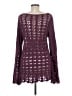 Free People 100% Cotton Purple Pullover Sweater Size M - photo 2