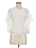 VIVID 100% Polyester Ivory 3/4 Sleeve Blouse Size M - photo 1