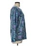 Talbots 100% Wool Paisley Blue Wool Pullover Sweater Size L - photo 4