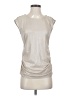 Calvin Klein Metallic Silver Sleeveless Blouse Size S - photo 1