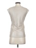 Calvin Klein Metallic Silver Sleeveless Blouse Size S - photo 2