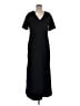 Nordstrom Solid Black Casual Dress Size M - photo 1