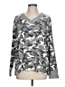 Tribal Camo Silver Pullover Sweater Size L - photo 1