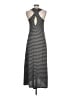 Malloy Stripes Gray Casual Dress Size L - photo 2