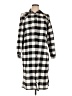 Bienne Checkered-gingham Gray Casual Dress Size L - photo 1