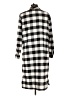 Bienne Checkered-gingham Gray Casual Dress Size L - photo 2