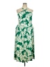 Torrid Tropical Green Casual Dress Size 2X Plus (2) - photo 1