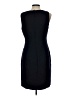 J.Crew 100% Polyester Solid Black Casual Dress Size 10 - photo 2