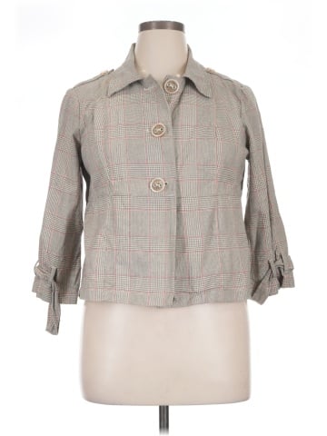 Christopher & Banks 3/4 Sleeve Button-Down Shirt (view 1)