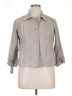 Christopher & Banks Gray 3/4 Sleeve Button-Down Shirt Size XL (petite) - photo 1
