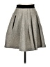 French Connection Chevron-herringbone Gray Formal Skirt Size 2 - photo 1