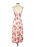 Unbranded 100% Polyester Tropical Pink Ivory Cocktail Dress Size S - photo 2