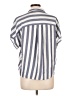 BeachLunchLounge Stripes Gray Short Sleeve Button-Down Shirt Size L - photo 2