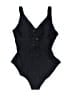 Adore Me Solid Black One Piece Swimsuit Size 1X - photo 1