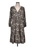 Torrid Print Gray Brown Casual Dress Size Lg Plus (0) - photo 1