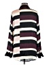 Equipment 100% Polyester Stripes Burgundy Long Sleeve Blouse Size M - photo 2