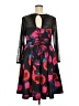 Torrid Print Black Cocktail Dress Size 2X Plus (2) - photo 2