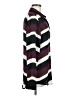 Equipment 100% Polyester Stripes Burgundy Long Sleeve Blouse Size M - photo 4