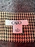 Cato 100% Acrylic Houndstooth Brown Formal Skirt Size 4 - photo 4