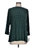 Croft & Barrow Polka Dots Teal 3/4 Sleeve Top Size L - photo 1