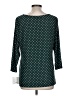 Croft & Barrow Polka Dots Teal 3/4 Sleeve Top Size L - photo 2