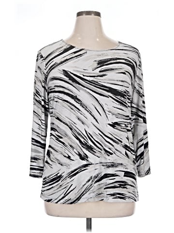 JM Collection 3/4 Sleeve Top (view 1)