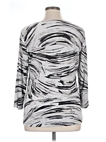 JM Collection 3/4 Sleeve Top (view 2)