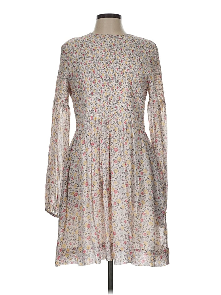 Pre-owned Ganni Casual Dress In Gray
