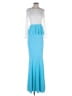 Assorted Brands Blue Cocktail Dress Size L - photo 1