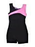 Freestyle Color Block Purple One Piece Swimsuit Size 7 - 8 - photo 2