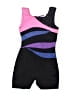 Freestyle Color Block Purple One Piece Swimsuit Size 7 - 8 - photo 1