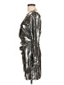 H&M Metallic Silver Cocktail Dress Size L - photo 5
