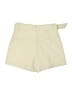 Bobbles & Lace Solid Ivory Khaki Shorts Size S - photo 2
