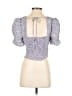 ASTR The Label 100% Polyester Blue Short Sleeve Blouse Size XS - photo 2