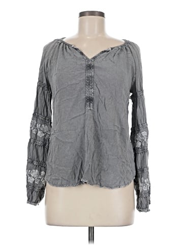 Solitaire Long Sleeve Blouse (view 1)
