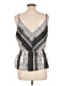 Veronica M. 100% Polyester Silver Sleeveless Blouse Size L - photo 2