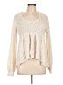 Venus 100% Acrylic Ivory Long Sleeve Blouse Size L - photo 1