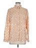 Lili & Lala 100% Polyester Polka Dots Orange Long Sleeve Blouse Size M (estimated) - photo 1
