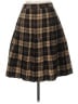 Stephanie Andrews Plaid Brown Wool Skirt Size 10 - photo 2