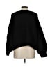 Free People Solid Black Pullover Sweater Size L - photo 2